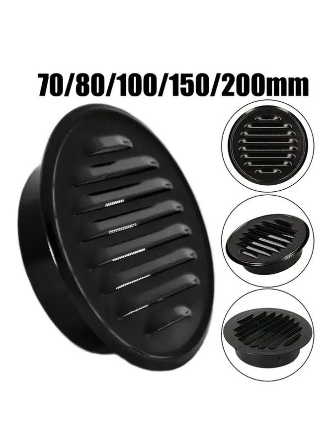 3 15 Inch Round Black Stainless Steel Vent Grille Wall Mounted Outdoor Drainage - Image 2