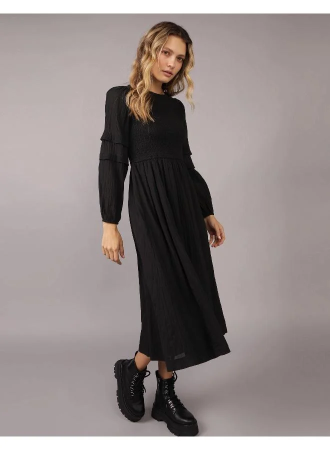 American Eagle Smocked Bodice Midi Dress
