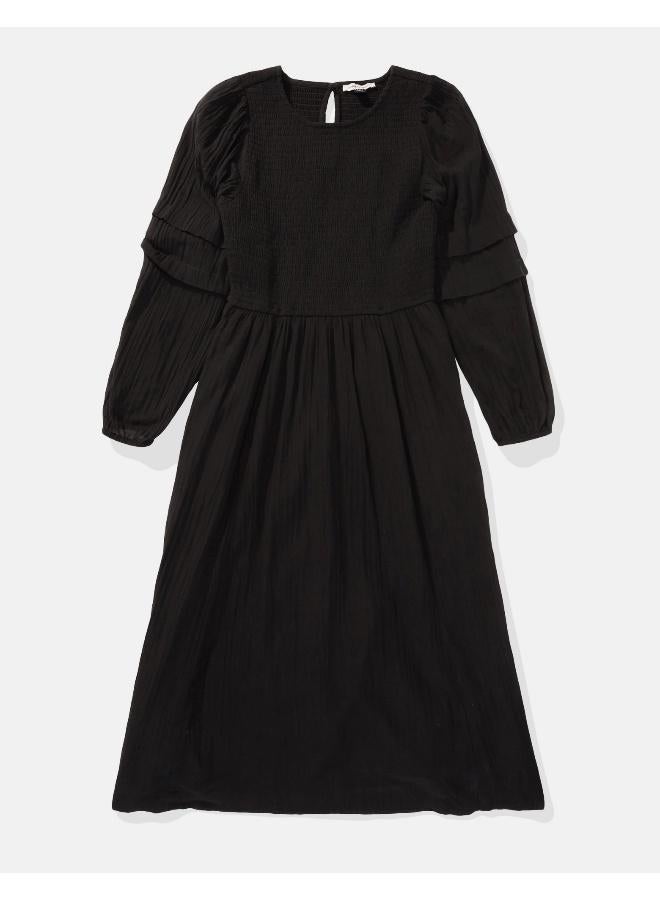 American Eagle Smocked Bodice Midi Dress - Image 3