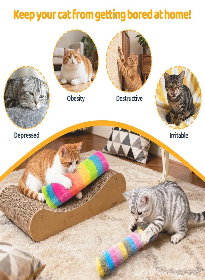 Kerros Cat Toys Pillows 3 Pack, Soft Cat Kitten Toy with Catnip Inside Interactive Toys for Indoor Cats Kittens Self Play, Kick, Swatting, Biting, Hunting, Exercise - Image 4