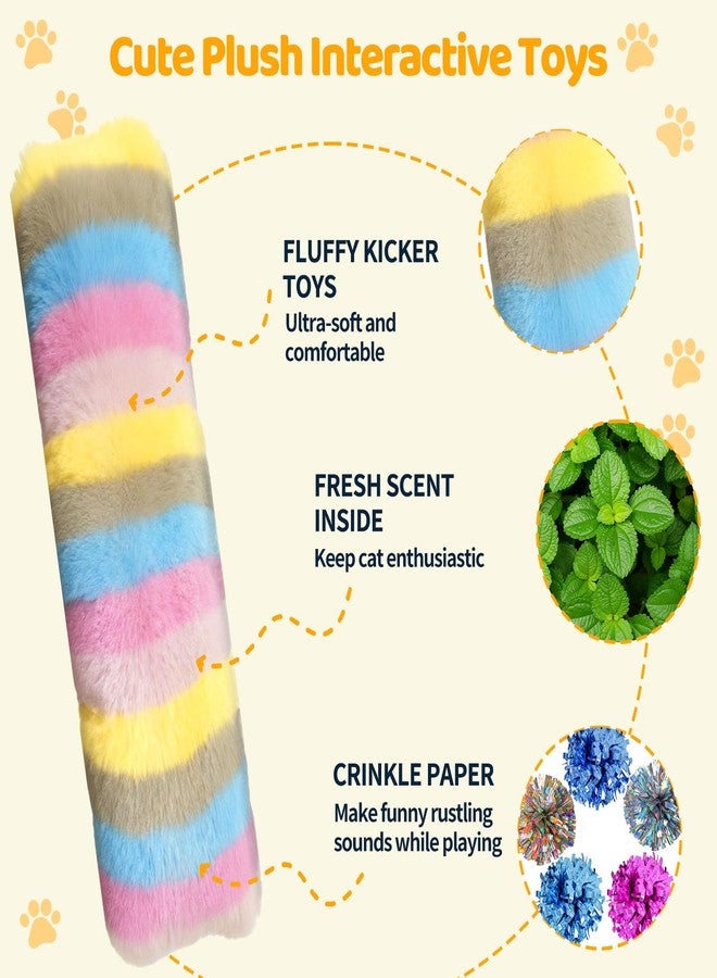 Kerros Cat Toys Pillows 3 Pack, Soft Cat Kitten Toy with Catnip Inside Interactive Toys for Indoor Cats Kittens Self Play, Kick, Swatting, Biting, Hunting, Exercise - Image 2