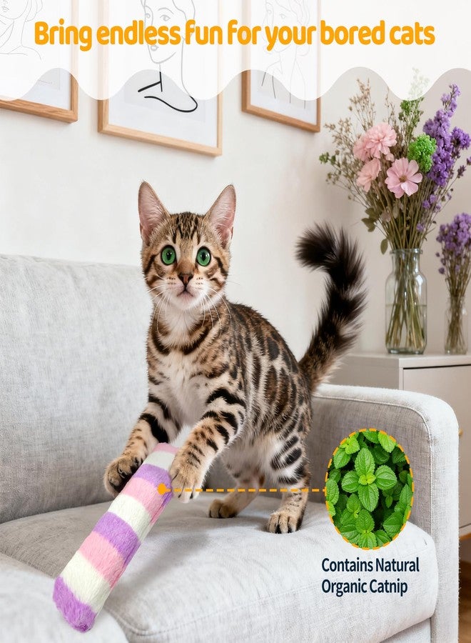 Kerros Cat Toys Pillows 3 Pack, Soft Cat Kitten Toy with Catnip Inside Interactive Toys for Indoor Cats Kittens Self Play, Kick, Swatting, Biting, Hunting, Exercise - Image 5
