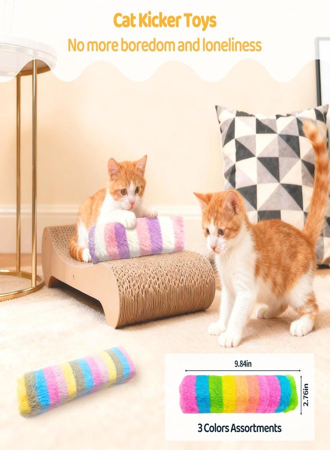 Kerros Cat Toys Pillows 3 Pack, Soft Cat Kitten Toy with Catnip Inside Interactive Toys for Indoor Cats Kittens Self Play, Kick, Swatting, Biting, Hunting, Exercise - Image 3