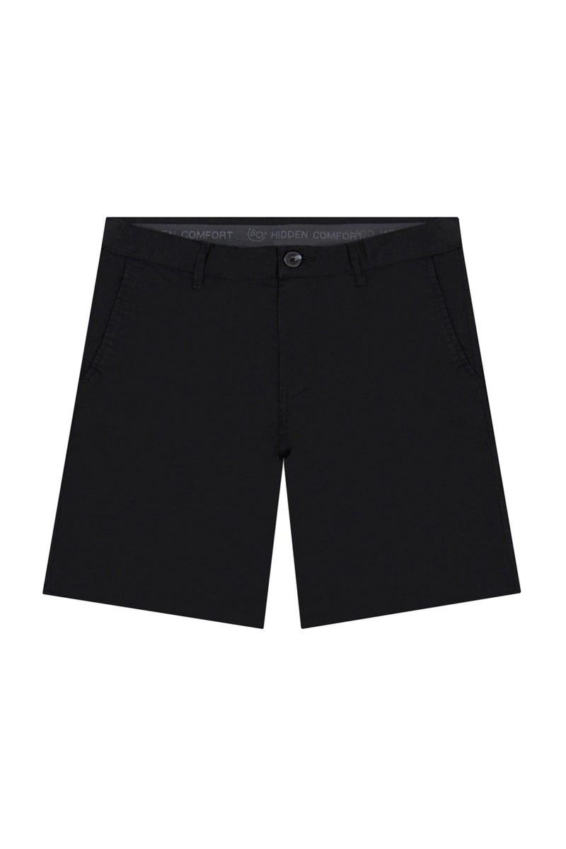 GIORDANO Men's Black Slim Fit Shorts - Image 1