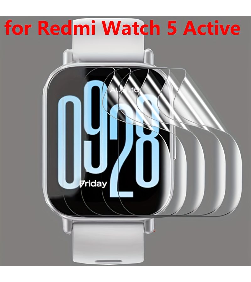 5 Pcs Soft Screen Protector Film For Redmi Watch 5 Active - Image 2