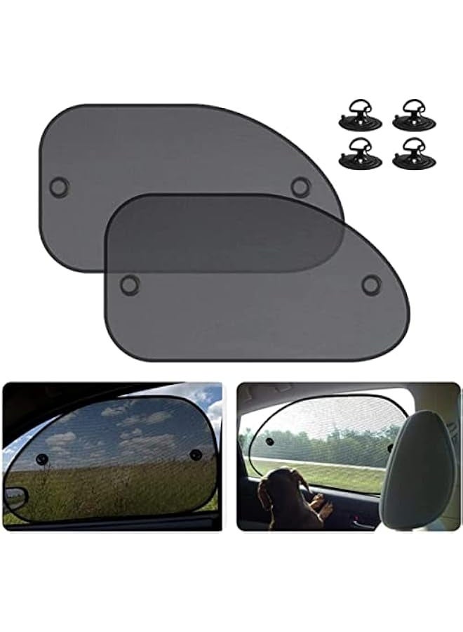 Car Window Sunshades, Side Window Sunshades, Cling Sunshade, for Car Windows, Sun, Glare, and UV Rays Protection for Your Child - Baby Side Window Car Sun Shades, 2 Pack Universal - Image 1