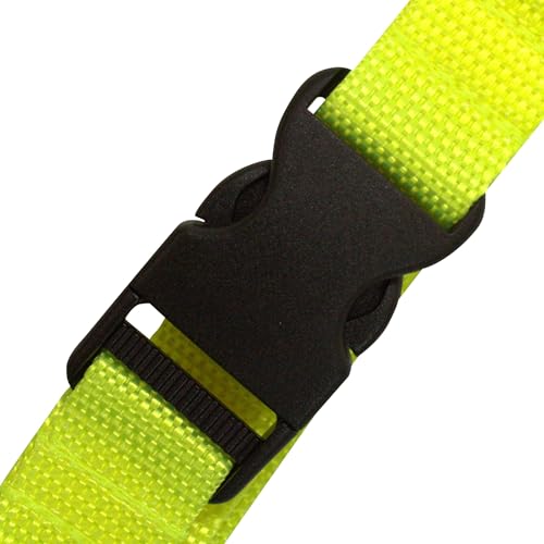 Scuba Choice Diving BC Fin & Mask Keeper with Quick Release Lanyard – Yellow/Black, Adjustable 6" & 8" Straps, Brass Clip, Easy BCD Attachment, Must-Have Gear for Divers - Image 4
