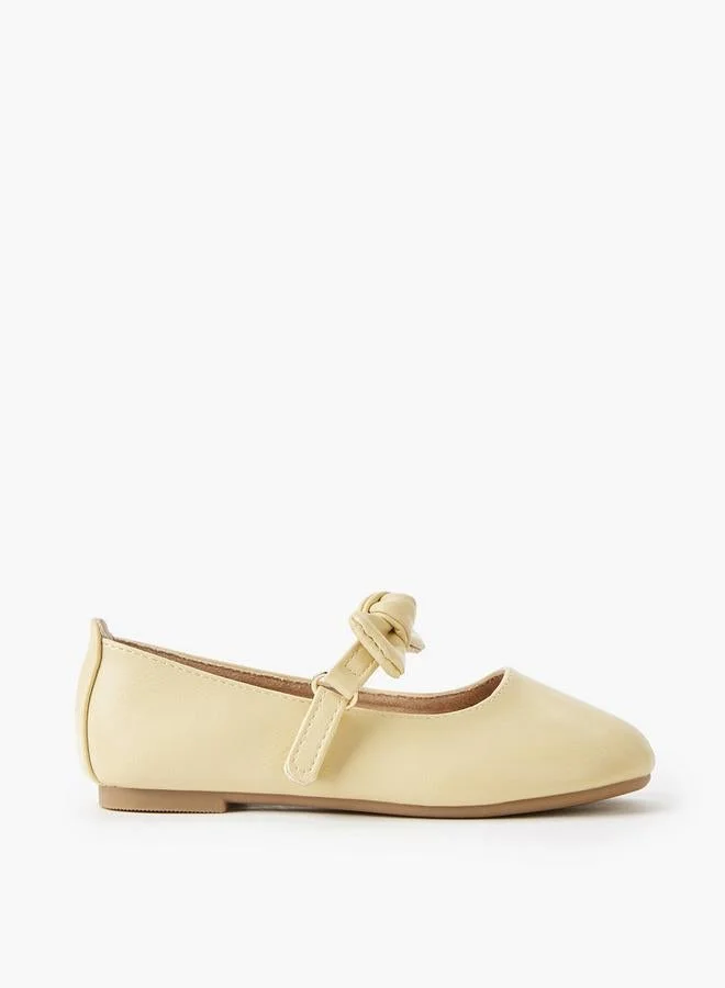 جونيورز Girls Hook & Loop Ballerina Shoes