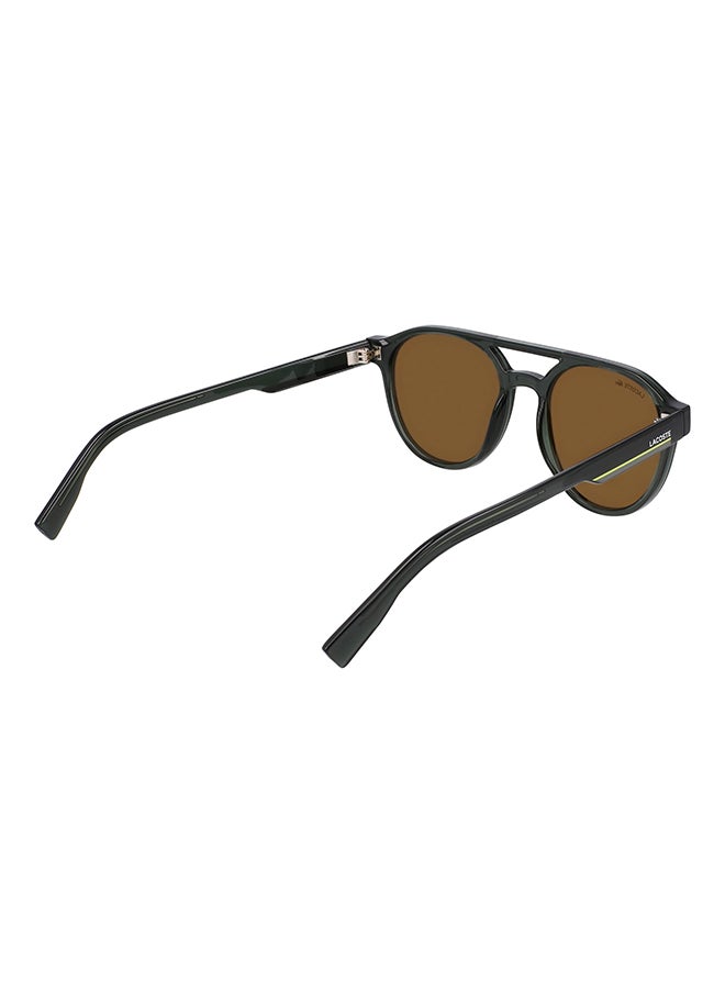 LACOSTE - Men's UV Protection Oval Sunglasses - L6008S-035-5319 - Lens Size: 53 Mm - Image 1