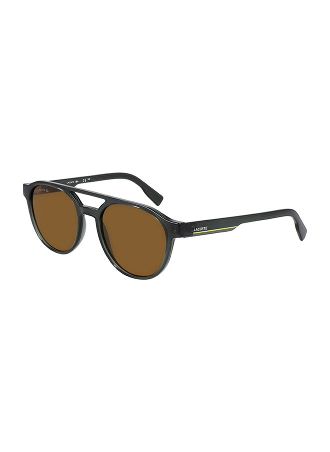 LACOSTE - Men's UV Protection Oval Sunglasses - L6008S-035-5319 - Lens Size: 53 Mm - Image 1