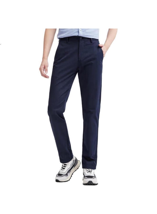 Septwolves Casual Pants For Men, Cotton Stretch Smooth Skin-Friendly Solid Color Slightly Elastic Comfortable Breathable Business Versatile Bottoms - Image 2