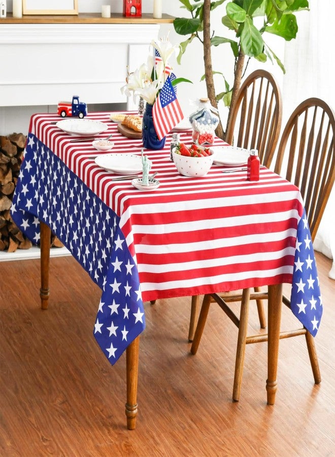 UNIIDECO 3 Pack Patriotic Tablecloth 4th of July Tablecloth Disposable Plastic American Flag Tablecloth Table Covers for Patriotic Decorations Independence Day, Flag Day, Memorial, Veterans (54 x 108 Inches) - Image 2