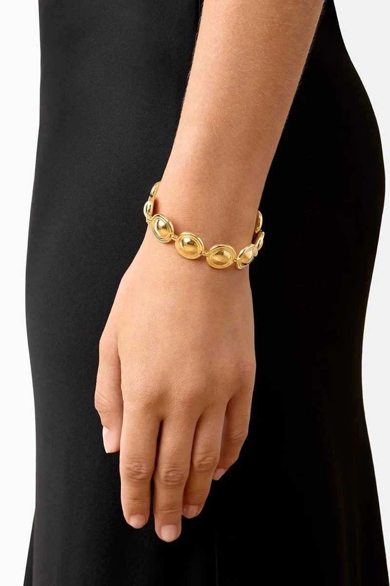 LIE STUDIO Petite Gleaming Angular Link Bracelet