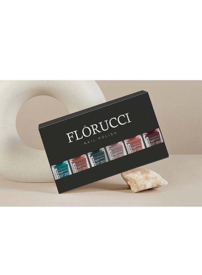 FLORUCCI A set of 6 Ultra Shine Nail Polishes With A Formula That Lasts For 7 Days From Flortie - Image 3