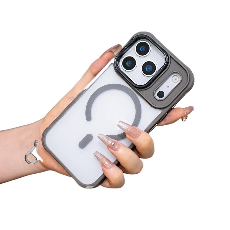 MagSafe Case for iPhone 14 / 14 Plus / 14 Pro / 14 Pro Max with Kickstand and Strong Magnetic plus Skin Feel in Gray - Veloris - Image 4
