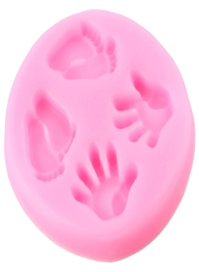 YIHUOMOLDS Baby Silicone Fondant Molds Baby Foot Fondant Mold Baby Hand Silicone Molds For Baby Shower Cake Decorating Cupcake Topper Chocolate Candy Gum Paste Polymer Clay - Image 4