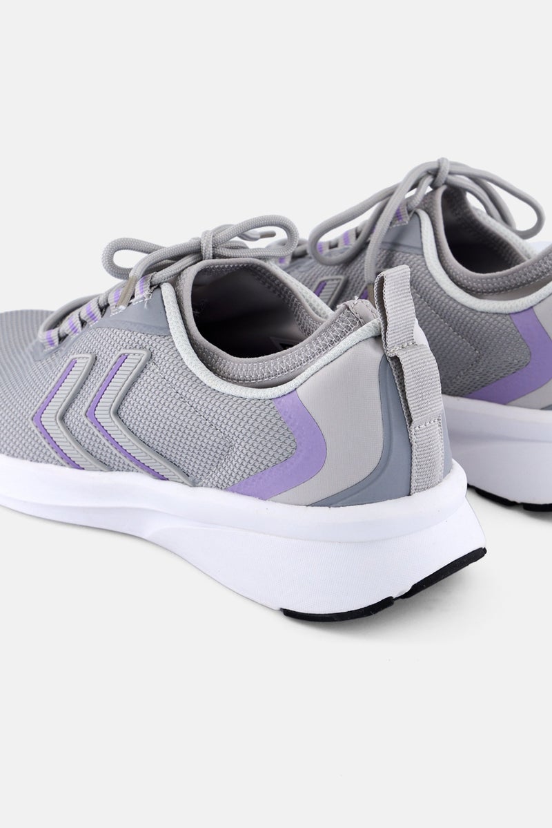 Hummel Men Flow Fit Lace Up Running Shoes, Grey - Image 3