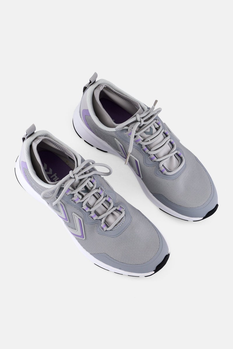 Hummel Men Flow Fit Lace Up Running Shoes, Grey - Image 4