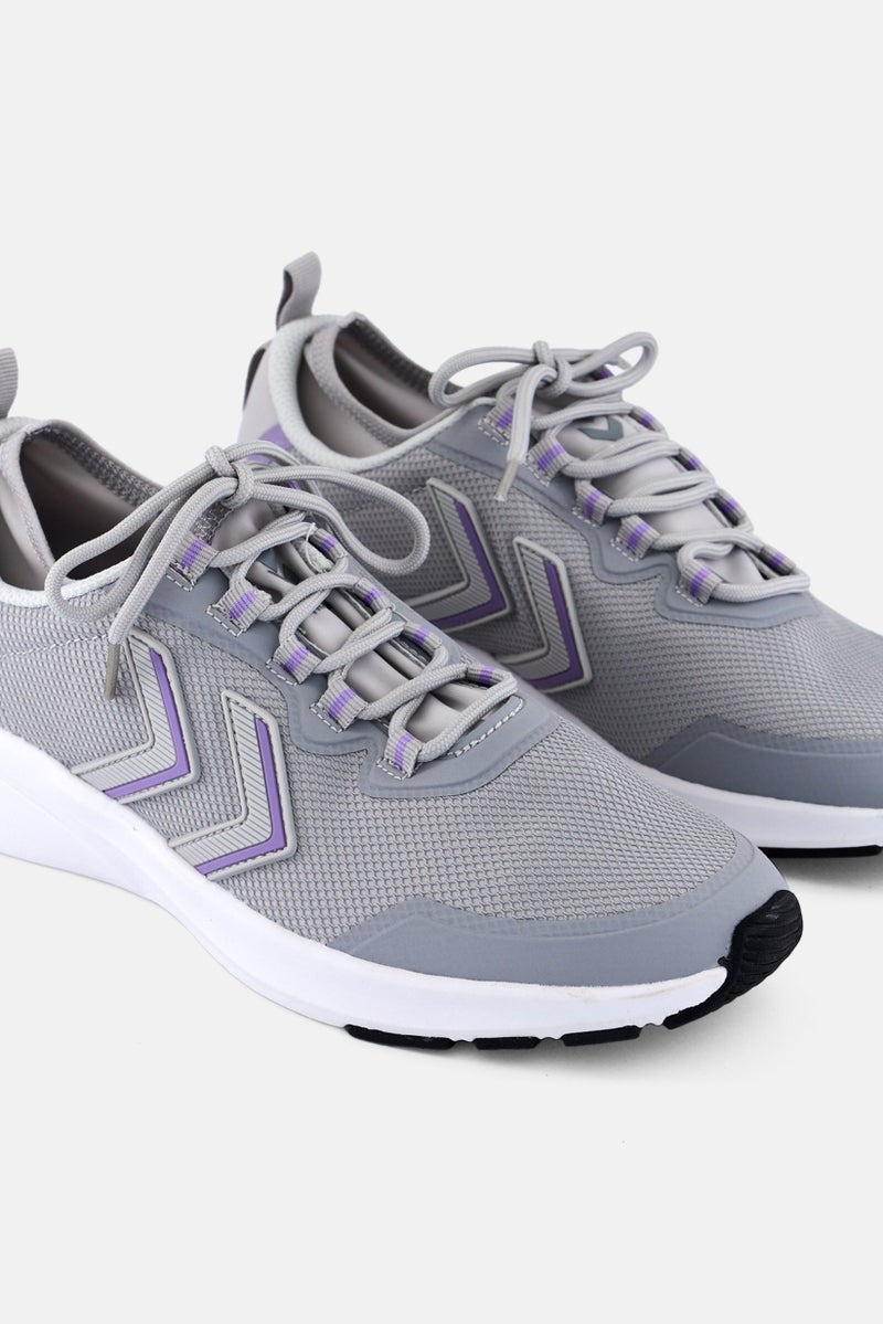 Hummel Men Flow Fit Lace Up Running Shoes, Grey - Image 2