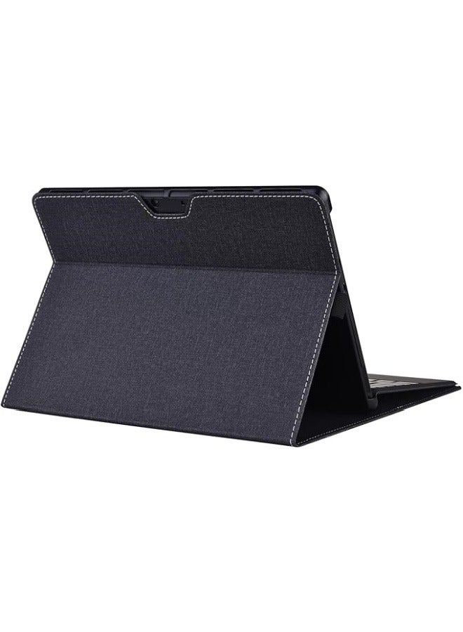 Compatible with Microsoft Surface Pro 11 (2024) 13-inch Case,TPU Bumper Folio Stand Card Holder Protective Cover PC Hard Shell - Image 1