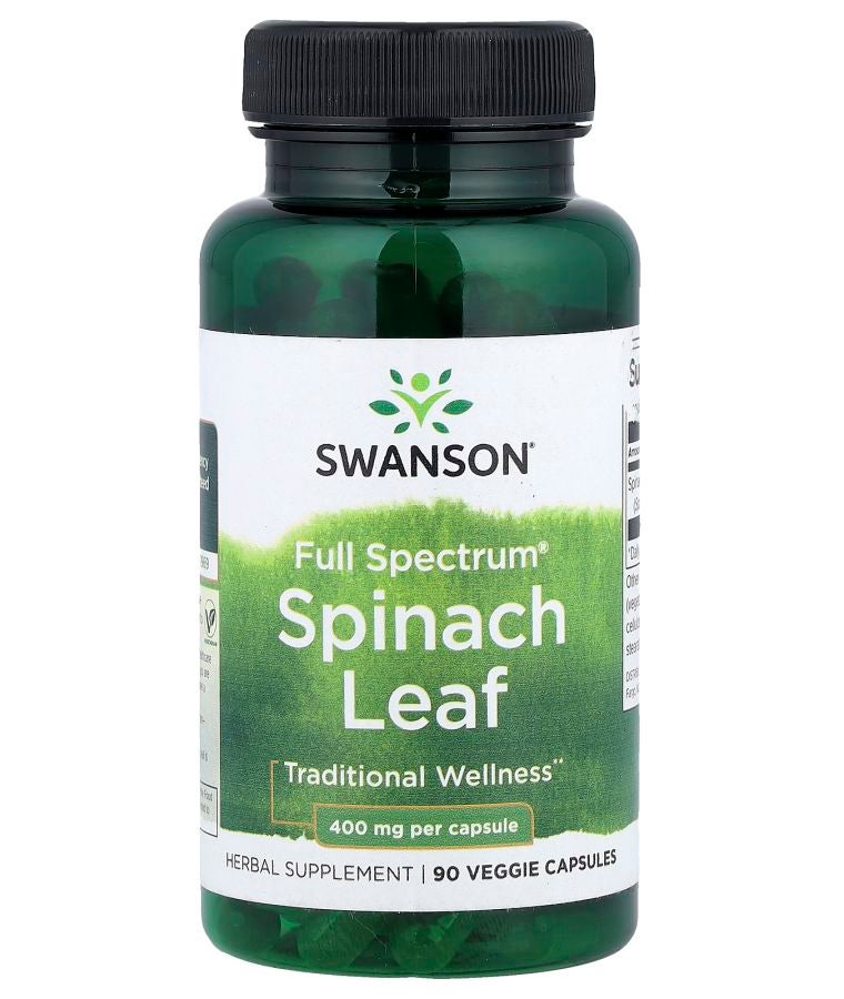 Full Spectrum® Spinach Leaf 400 mg 90 Veggie Capsules