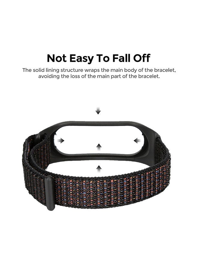 O Ozone Nylon Straps for Xiaomi Mi Band 7/6/5 Soft Breathable Sport Replacement Strap Wristband Sport Band - Storm Grey & Cape Blue & Black Carbon - Image 5