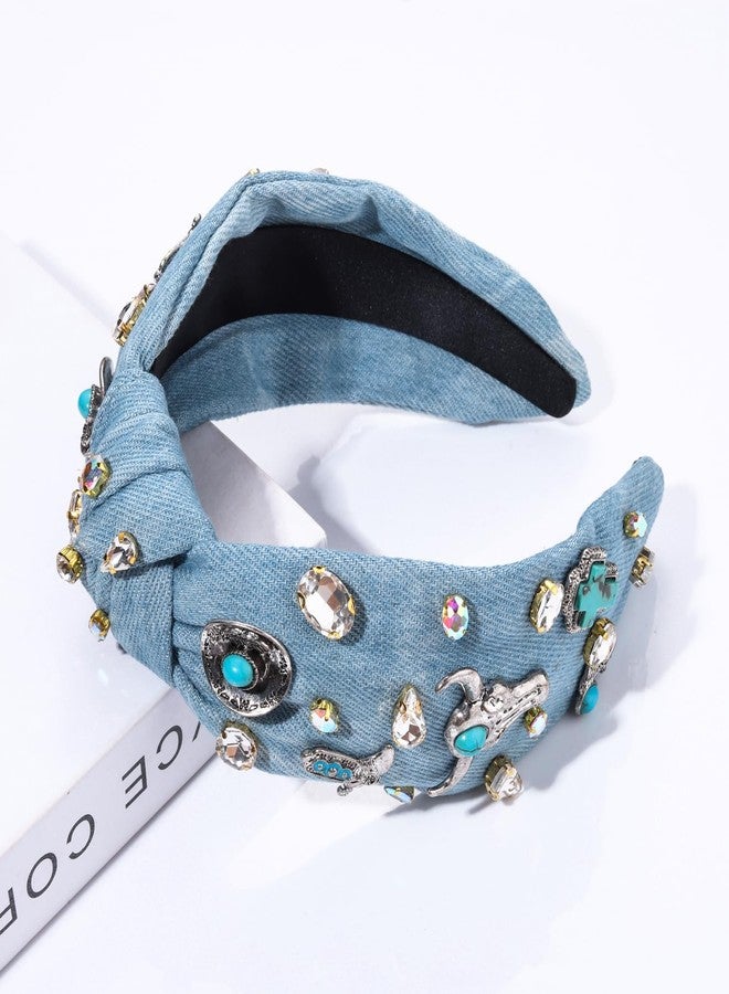 PHALIN Western Cowgirl Knotted Headband for Women (Style A) - Image 2