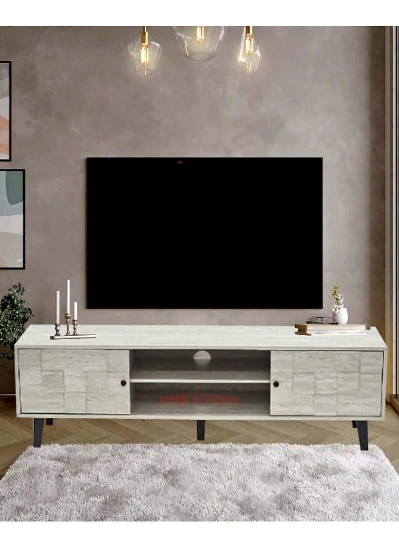 Living - Modern TV Table, With Shelf 160*40*45 CM - Image 1