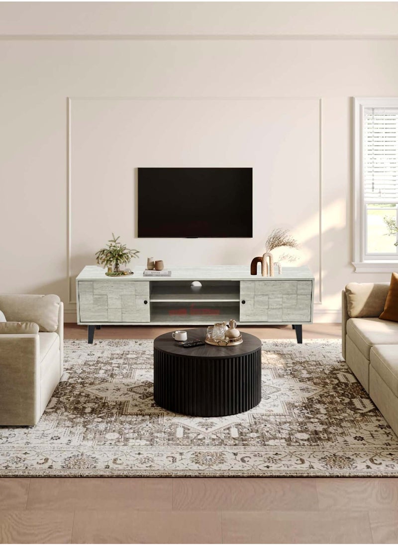 Living - Modern TV Table, With Shelf 160*40*45 CM - Image 1