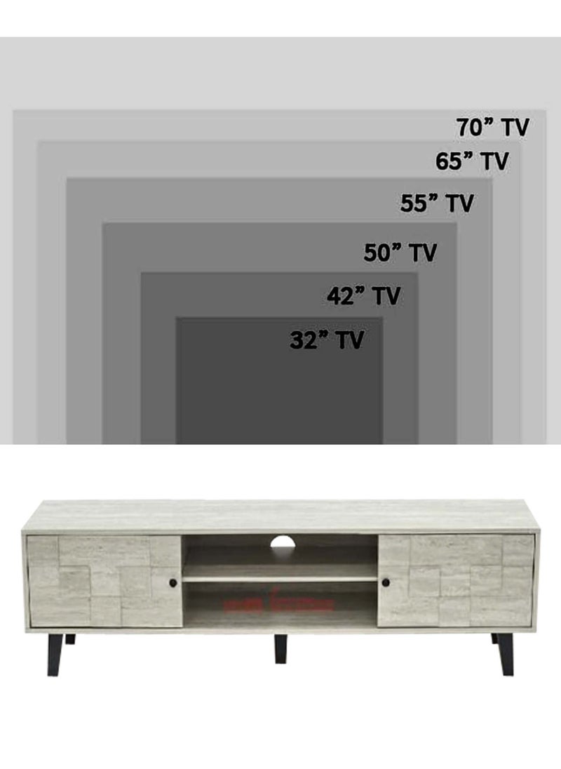 Living - Modern TV Table, With Shelf 160*40*45 CM - Image 1