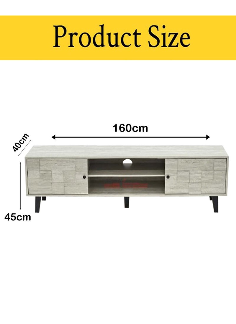 Living - Modern TV Table, With Shelf 160*40*45 CM - Image 1