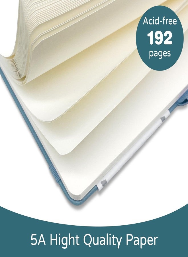 LEAGIM Blank Journal Notebook, A5, 192 Pages 100 GSM Thick Sketch Book for Women Men, Hardcover Leather Unlined Journaling for Work, Notebooks for Writing, 5.8 inches x 8.5 inches (Green) - Image 2