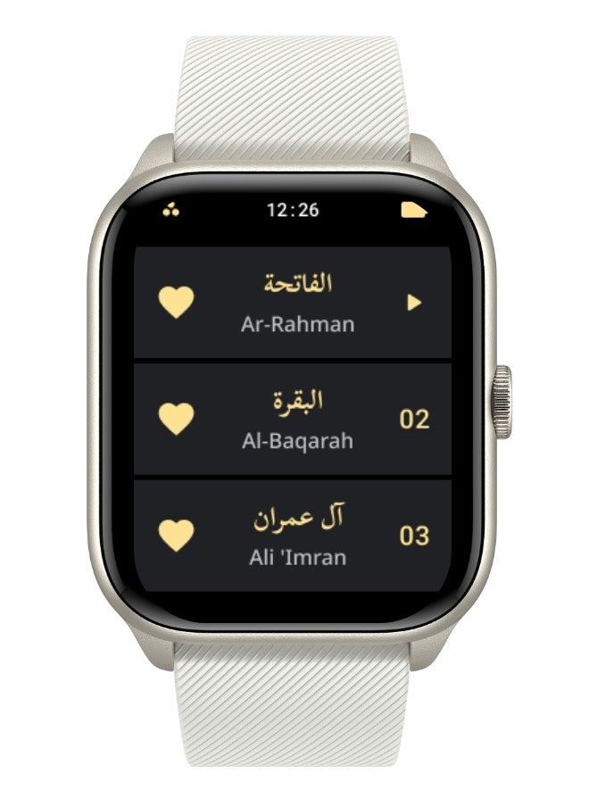 iQIBLA - QURAN SMART WATCH Full Quran Recitation | Prayer Times Reminders | Daily Azkar | Hijri Calendar | HR & SPO2 Monitoring | Bluetooth Call - Image 1