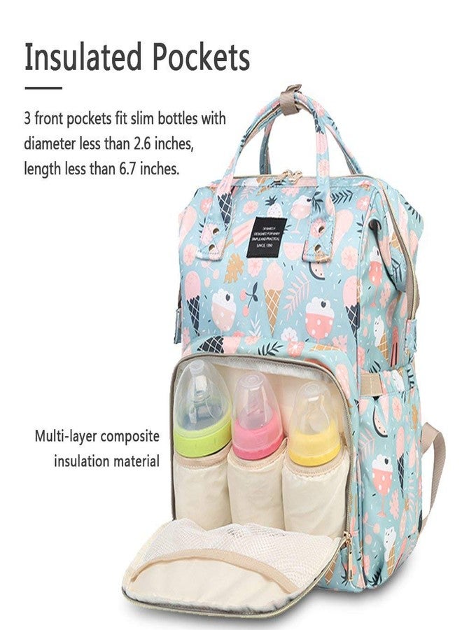 Tip 'n' Top Premium Baby Diaper Bag for Mother + Blue Baby Carrier, Baby Diaper bag (Green) Pack of 2 - Image 3