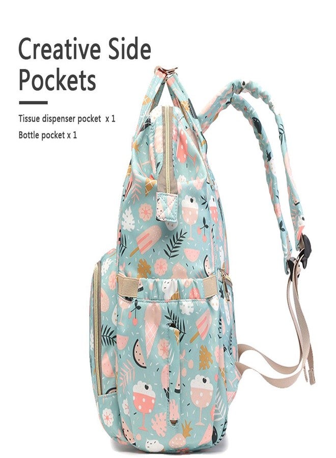 Tip 'n' Top Premium Baby Diaper Bag for Mother + Blue Baby Carrier, Baby Diaper bag (Green) Pack of 2 - Image 4