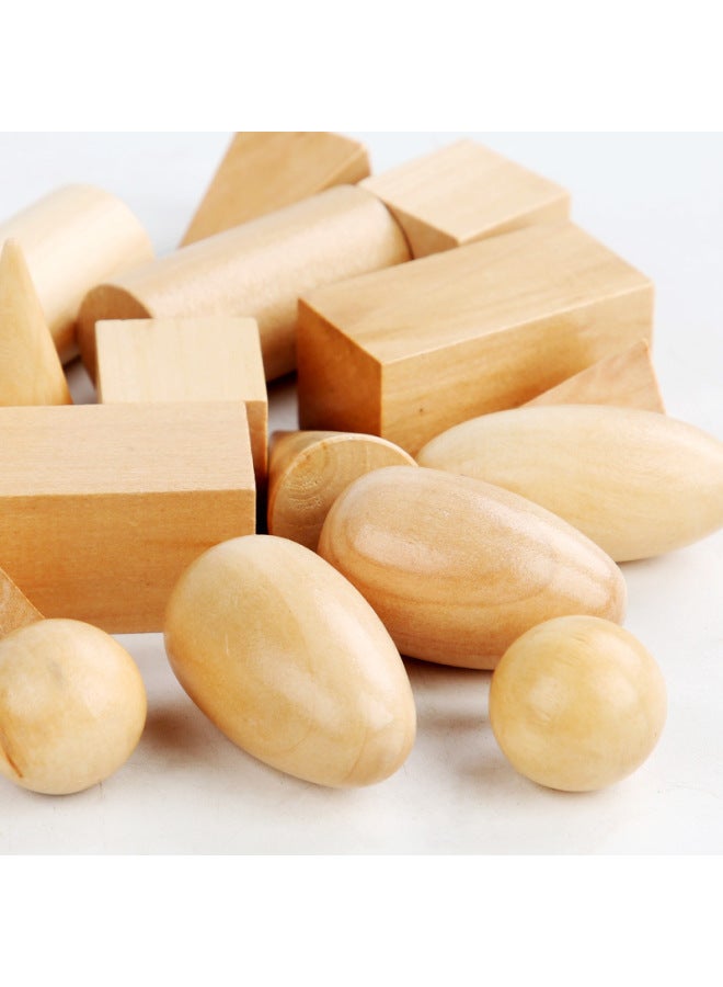 Montessori Mystery Bag Children's Early Education Geometric Shape Cognition Wooden TikToy-Color:HBR-teaching Aids  - Image 5