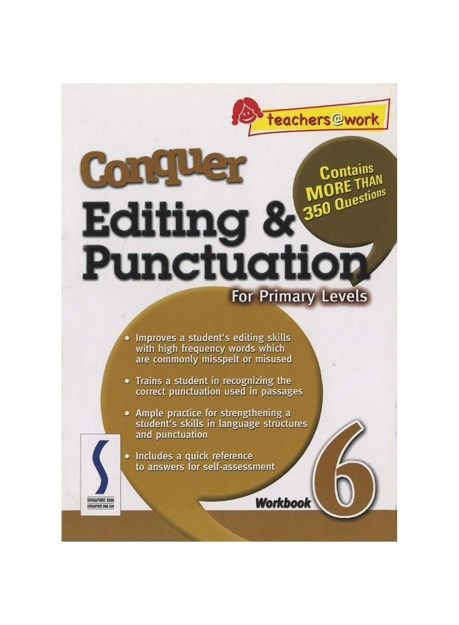 SAP Conquer Editing & Punctuation For Primary Levels Workbook 6