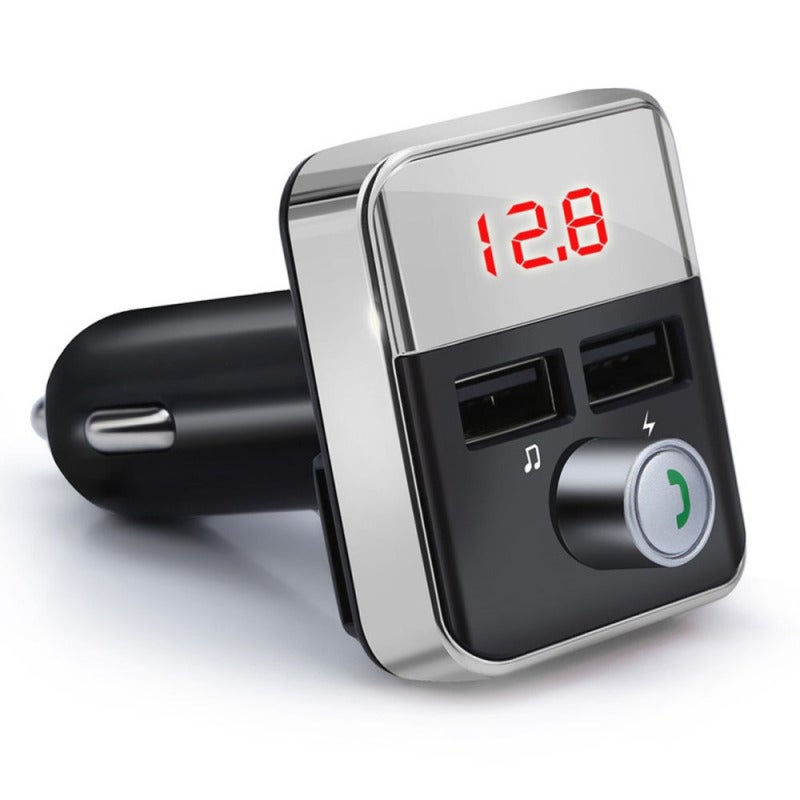 Car MP3 Player Silver Bt Wireless Connection - High-Fidelity Sound Quality Fm Transmitter for 12-24V Car Models - Image 1