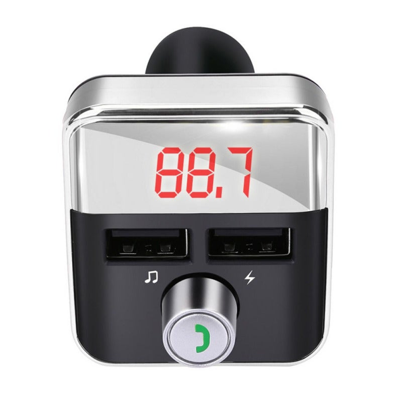 Car MP3 Player Silver Bt Wireless Connection - High-Fidelity Sound Quality Fm Transmitter for 12-24V Car Models - Image 2