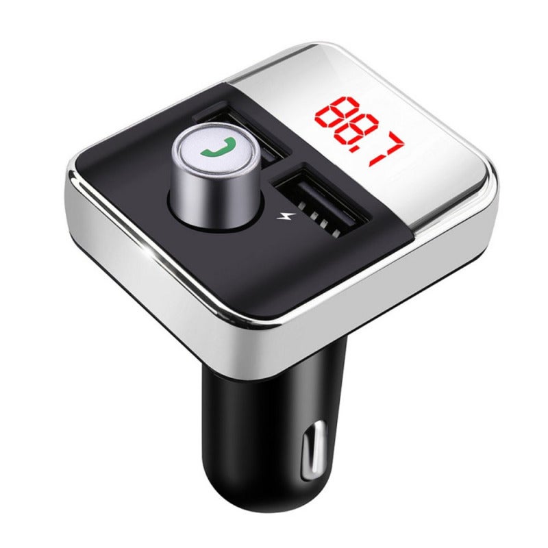 Car MP3 Player Silver Bt Wireless Connection - High-Fidelity Sound Quality Fm Transmitter for 12-24V Car Models - Image 4