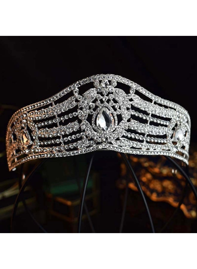 Nariele Bridal Crown Necklace Headpiece Three Piece Set