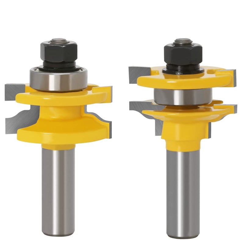 APLUS 3 PCS Router Bit Set, 1/2-Inch Shank Round Over Raised Panel Cabinet Ogee Door Rail and Stile Router Bits, Woodworking Wood Cutter - Image 5