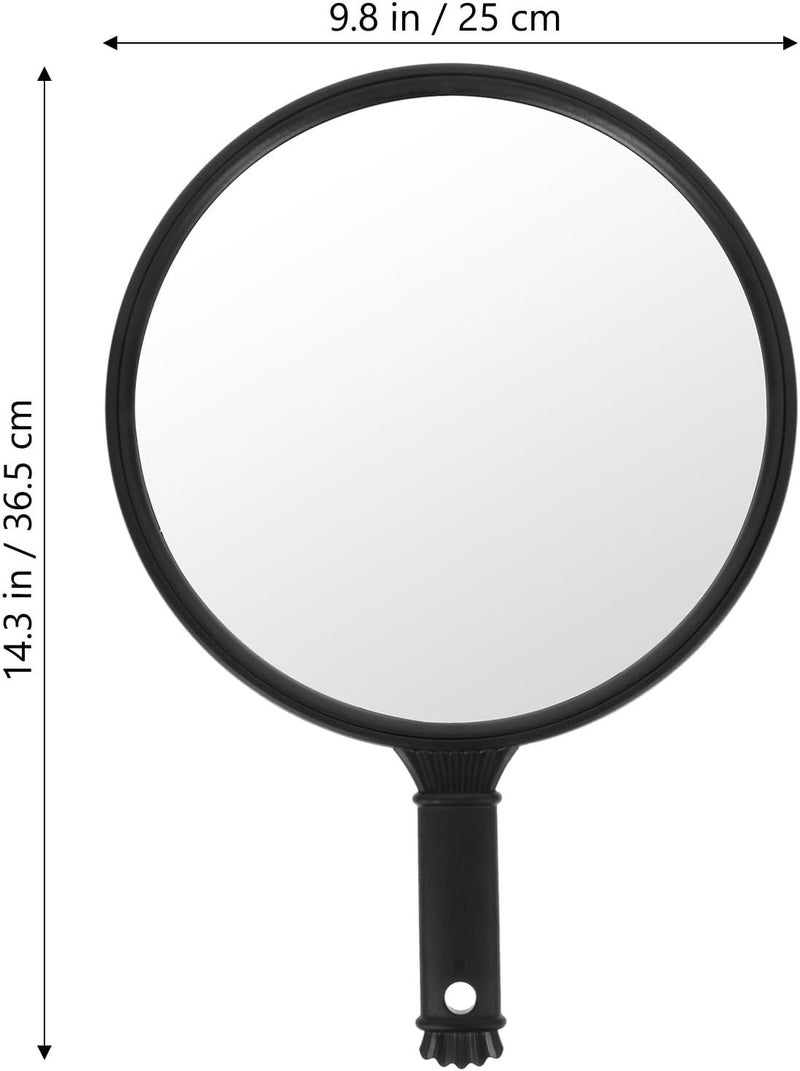GALPADA Handheld Makeup Mirror with Handle Round Portable Cosmetic Mirror for Women and Salon Use Lightweight - Image 2