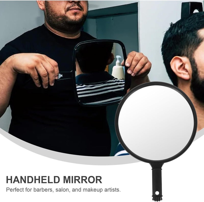 GALPADA Handheld Makeup Mirror with Handle Round Portable Cosmetic Mirror for Women and Salon Use Lightweight - Image 3