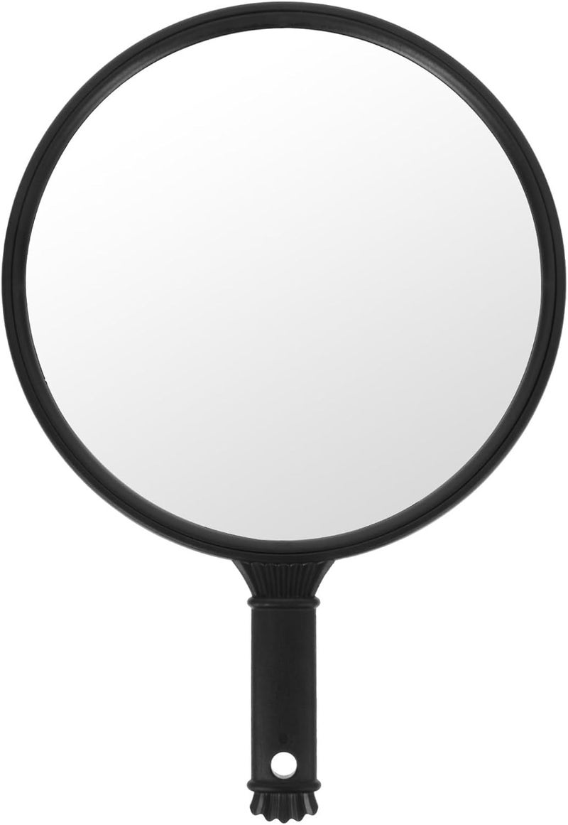 GALPADA Handheld Makeup Mirror with Handle Round Portable Cosmetic Mirror for Women and Salon Use Lightweight - Image 1