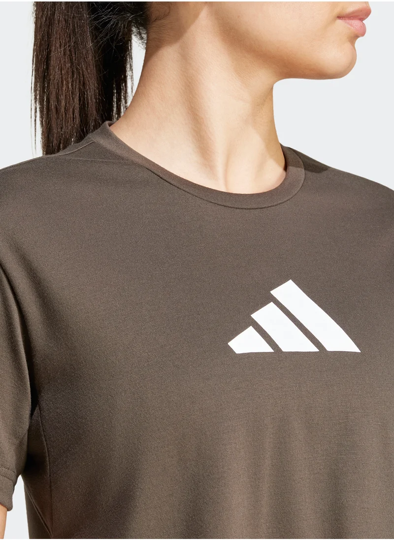 Adidas Essentail Big Performance Logo T-Shirt