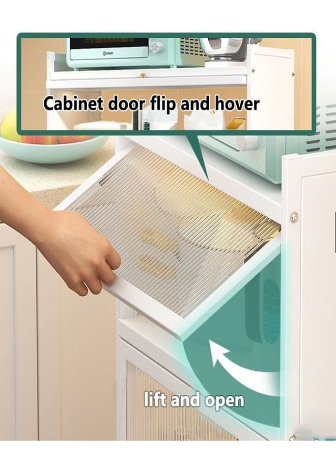 إن كي أكس خزانة منظمة قابلة للتكديس بمستويين مع أبواب - Image 4