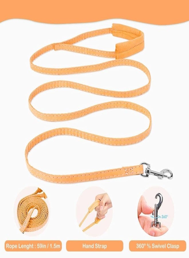 ATETO Cat Harness with Leash for Walking|| Adjustable Soft Faux Kitten Vest Harness|| with Safety Reflective Strip|| Pet Walking Leash for Outdoor(Pack of 1). - Image 3