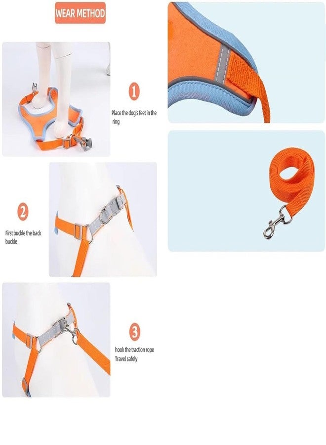 ATETO Cat Harness with Leash for Walking|| Adjustable Soft Faux Kitten Vest Harness|| with Safety Reflective Strip|| Pet Walking Leash for Outdoor(Pack of 1). - Image 2