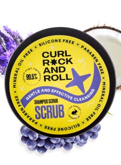 CURL ROCK AND ROLL Curl Rock and Roll Scalp Scrub Shampoo for Hair - Cleanses and Volumizes - Paraben-Free, Sulfate-Free, 300 ml  - Image 1